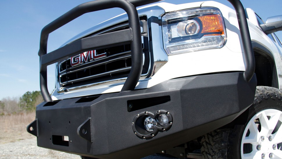 Fab Fours GS14-F3150-1 Premium Front Bumper With Full Guard GMC Sierra 1500 14-15