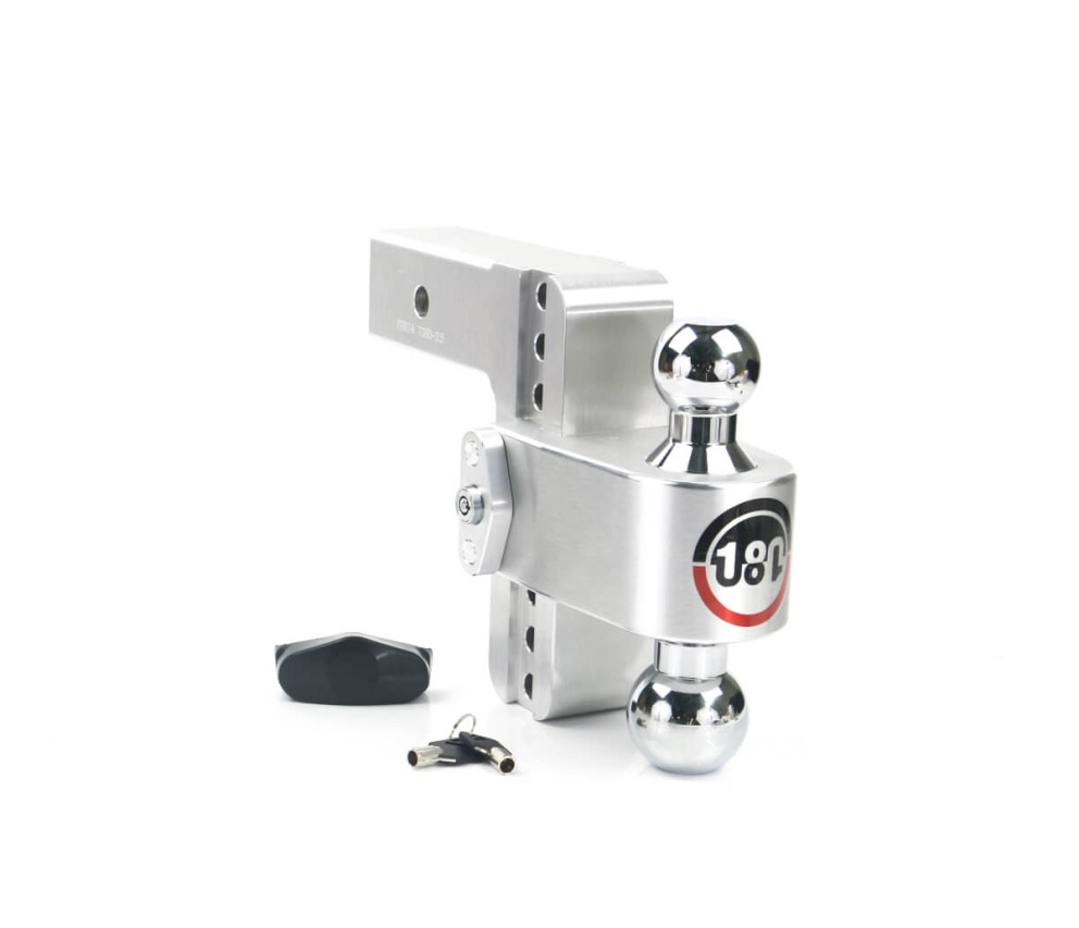 Weigh Safe CTB6-2.5 Drop Hitch 180 Adjustable 6" With 2" Shank And Chrome Plated Steel Ball