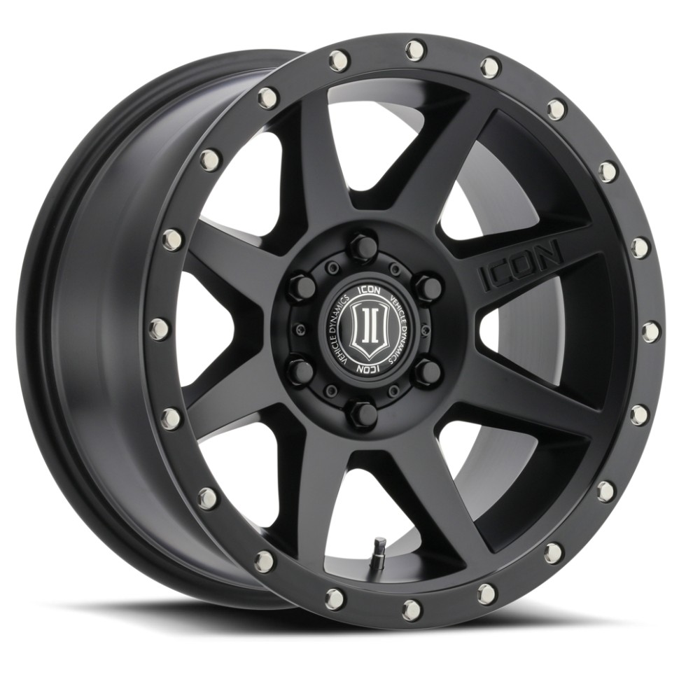 Icon Vehicle Dynamics 1817859057SB Rebound Wheel Satin Black 17x8.5 Offset +25