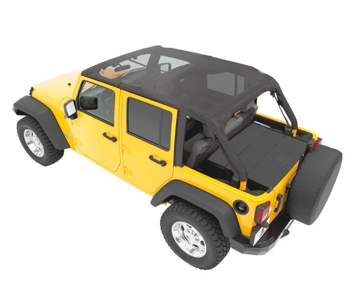 Cable Style Bikini Top Mesh Jeep Wrangler JK 10-18 4 Door Bestop 5259411