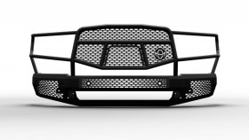 Ranch Hand Midnight Series Front Bumper w/ Grille Guard Ram 1500 New Body Style 19-20 (MFD19HBM1)