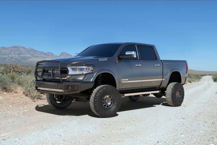 Ranch Hand Midnight Series Front Bumper w/ Grille Guard Ram 1500 New Body Style 19-20 (MFD19HBM1)