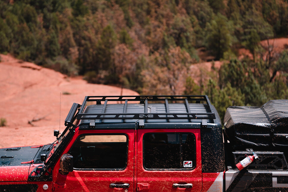 DV8 Offroad RRJL-02 Roof Rack Jeep Wrangler JK/JL/Gladiator JT 07-25 4 Door