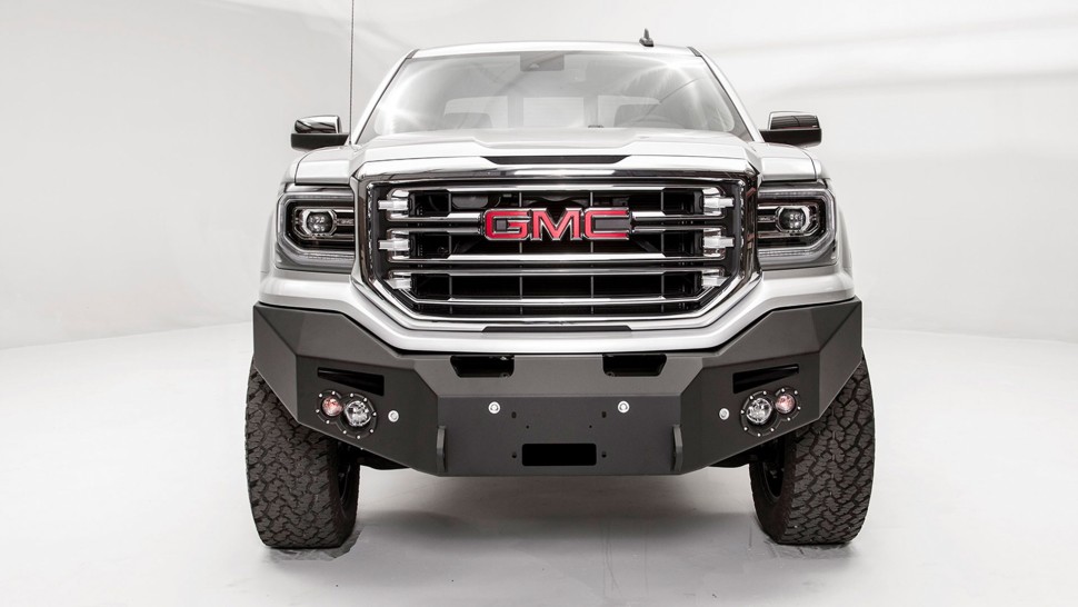Передній бампер Premium з центральною дугою GMC Sierra 1500 14-15 Fab Fours GS14-F3152-1
