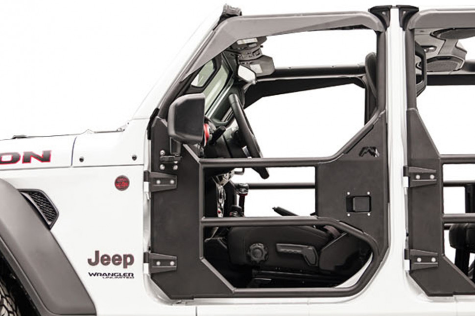 Кронштейн зеркала для трубных дверей Jeep Wrangler/Gladiator JT Fab Fours JK1032-1