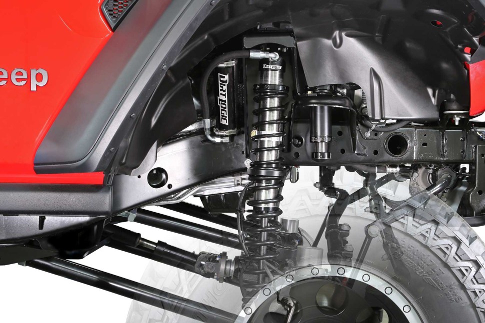 Койловер передній з резервуаром Jeep Wrangler JL 18-20 Dirt Logic 2.5 Lift 3" Fabtech K4151DL Пара