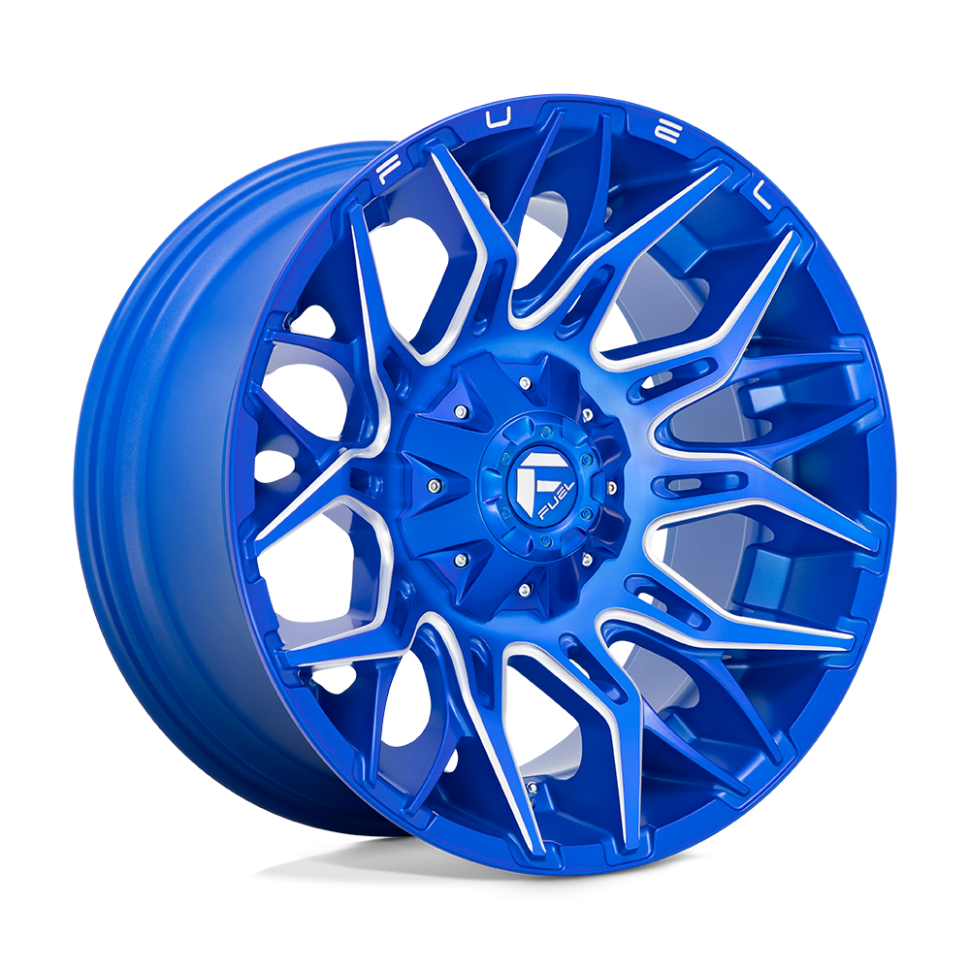 Колесный диск Fuel Off Road Twitch Anodized Blue Milled 20x9 ET+1 D77020902650