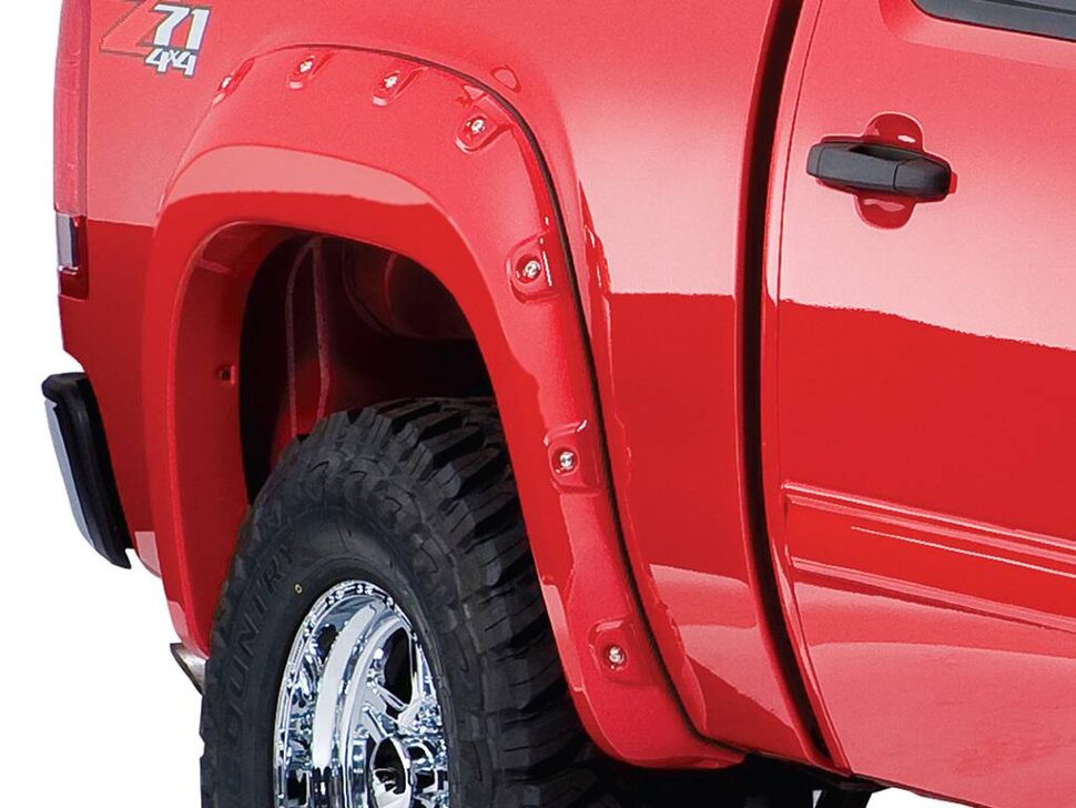 Bushwacker 40085-02 Pocket Style Boss Fender Flares Set 2PC Rear GMC Sierra 1500/2500/3500 07-14