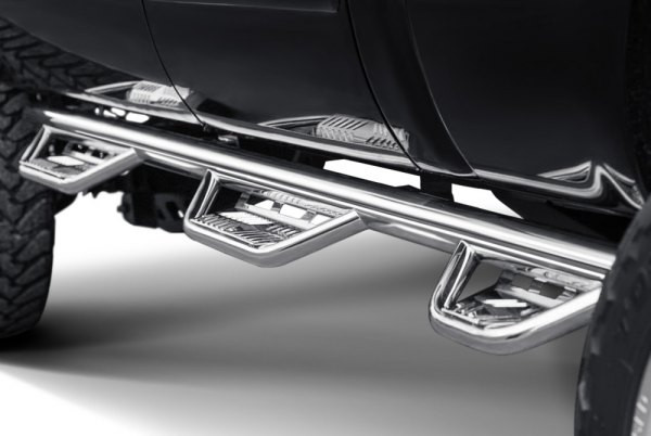 Боковые трубные пороги Dodge Ram 1500/2500/3500 15-21 Crew Cab Podium LG & SS N-FAB HPD15103CC-6-SS