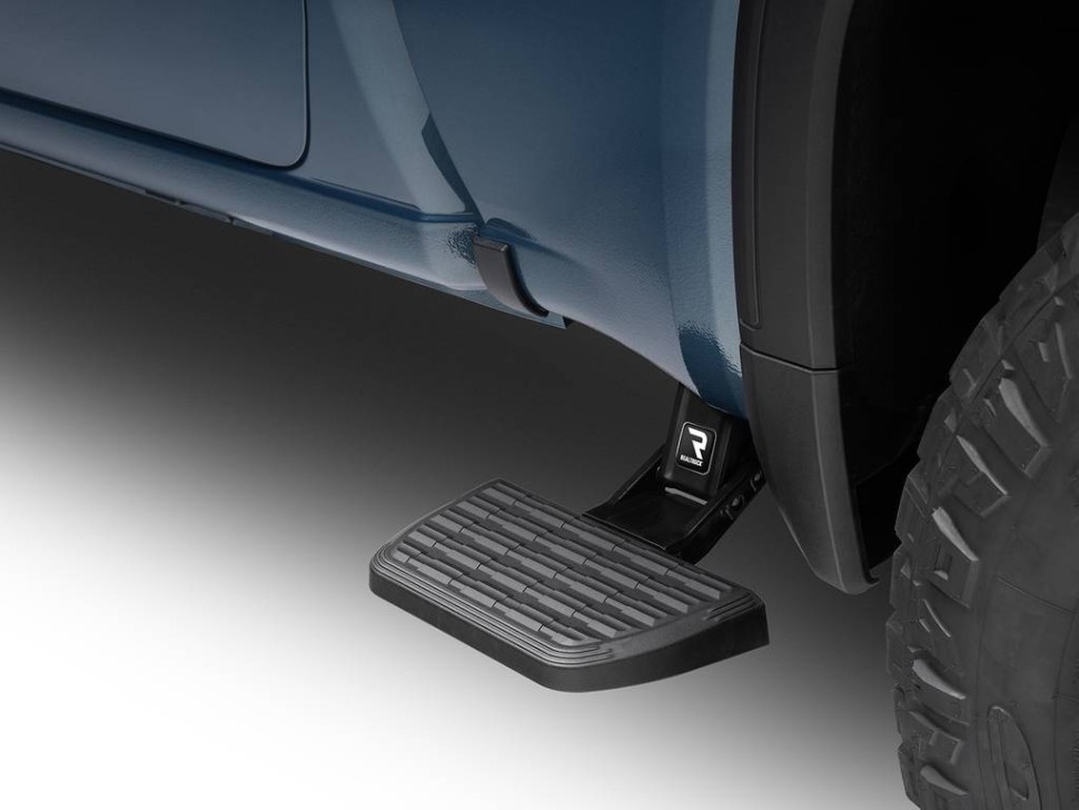 AMP Research 75322-01A BedStep Retractable Flip Down Bumper Step Dodge Ram 1500 19-24