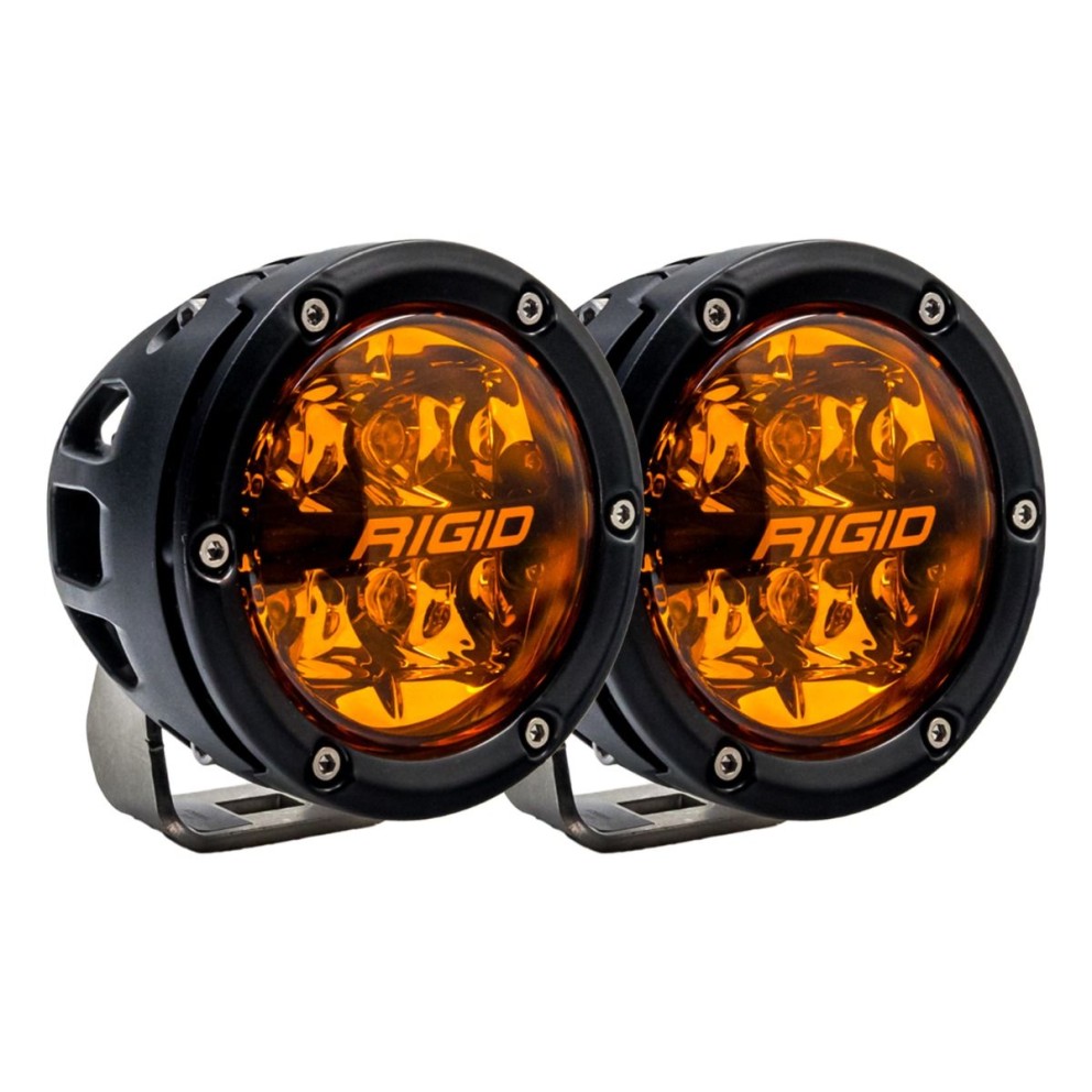 Rigid Industries 36123 360-Series Light (Pair) W/Backlit Amber 4" Spot