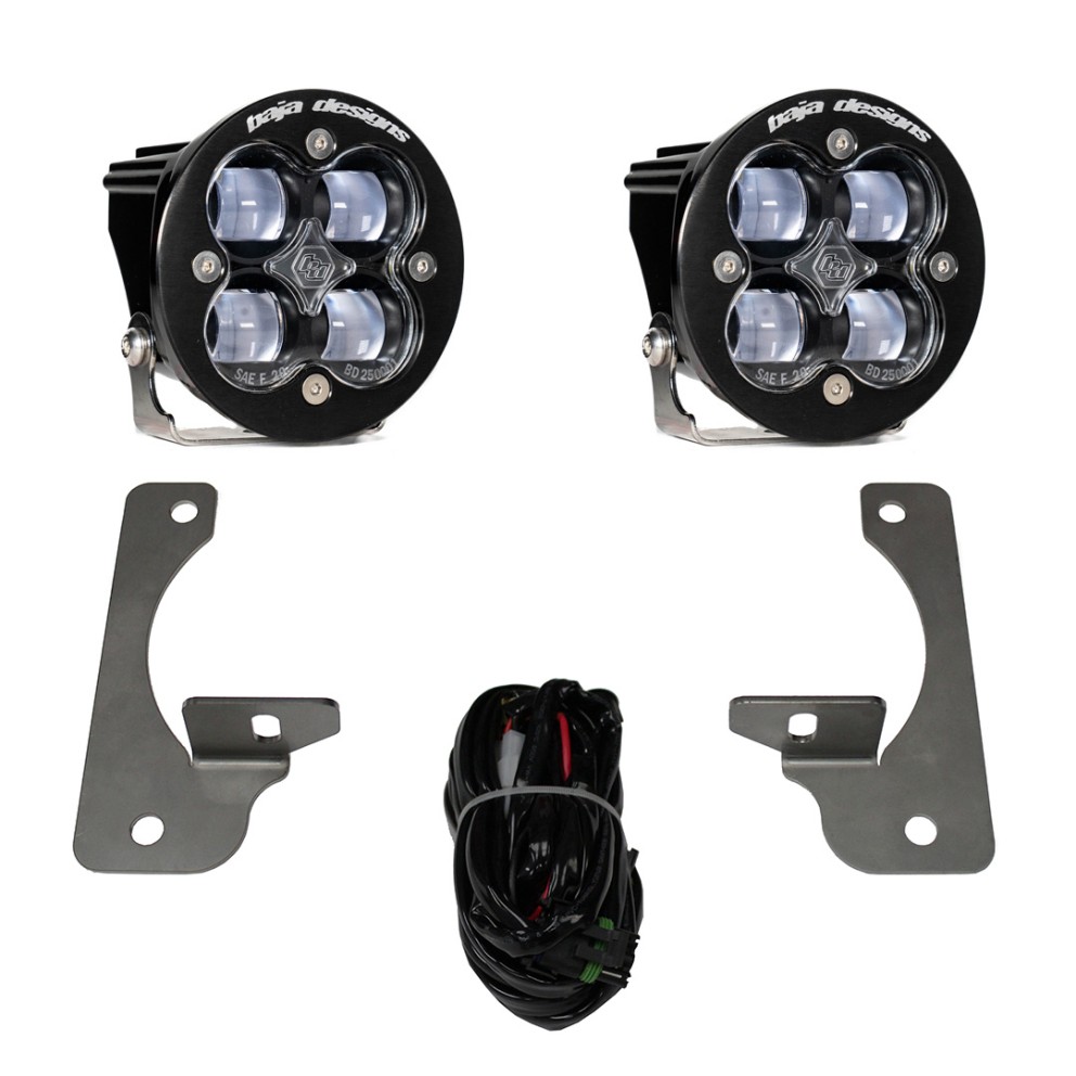 Baja Designs 587524 Squadron R SAE SAE Fog Fog Pocket Light Kit Jeep Wrangler JK 13-16