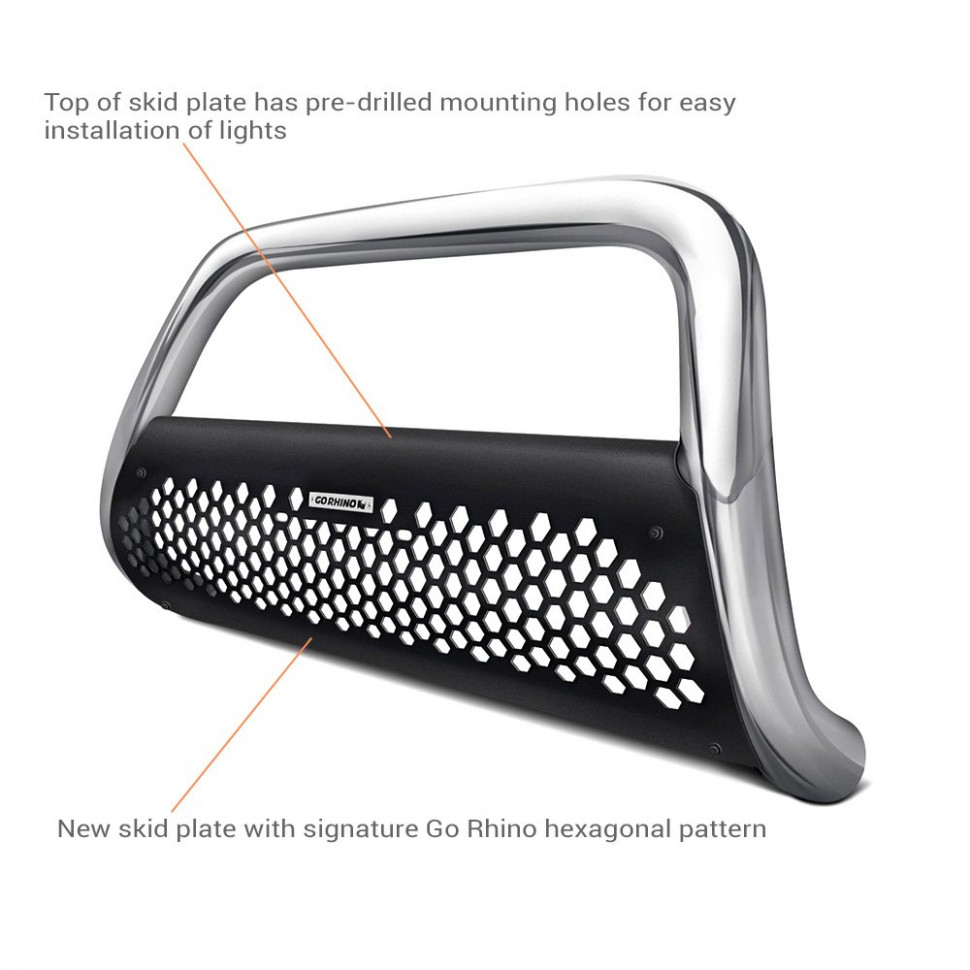 Go Rhino 55204PS RC2 Bull Bar With Mounting Brackets Chevrolet Silverado/GMC Sierra 2500/3500 06-06