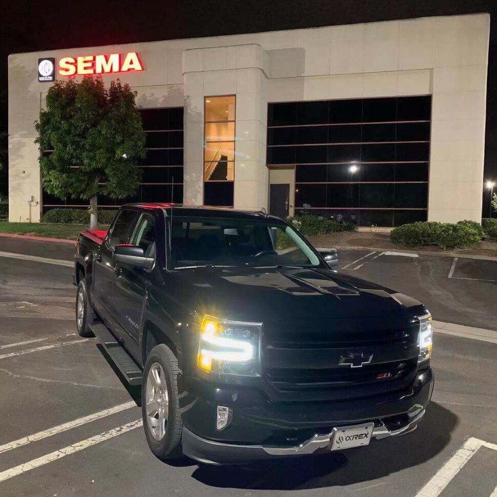 Комплект передніх Led фар Chevrolet Silverado 1500 16-18 NOVA-Series AlphaRex 880238