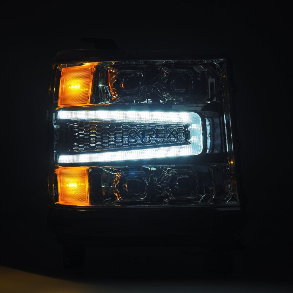 Комплект передніх Led фар Chevrolet Silverado 1500 16-18 NOVA-Series AlphaRex 880238