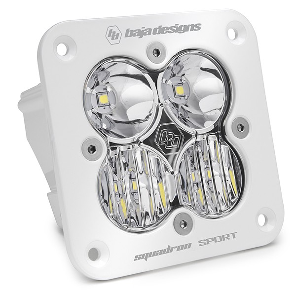 Дополнительная LED фара скрытого монтажа 3.07x3.07" Driving/Combo Squadron Sport Baja Designs 551003WT