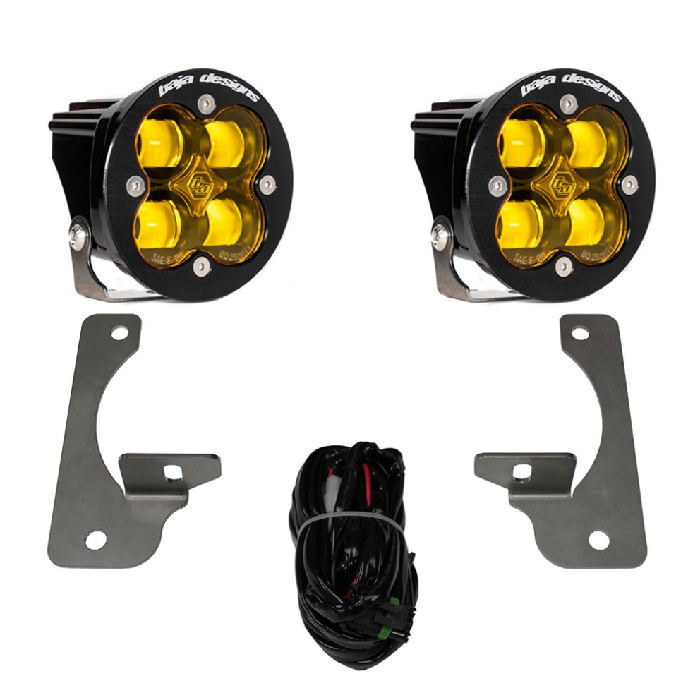 Baja Designs 587525 Squadron R SAE SAE Fog Fog Pocket Light Kit Jeep Wrangler JK 13-16