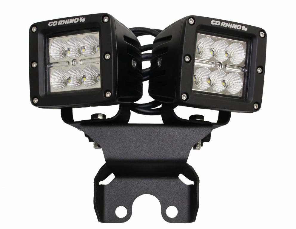 Go Rhino 599502T Rear Hard Top Light Mount Kit 3" Jeep Gladiator JT/Wrangler JL 18-23