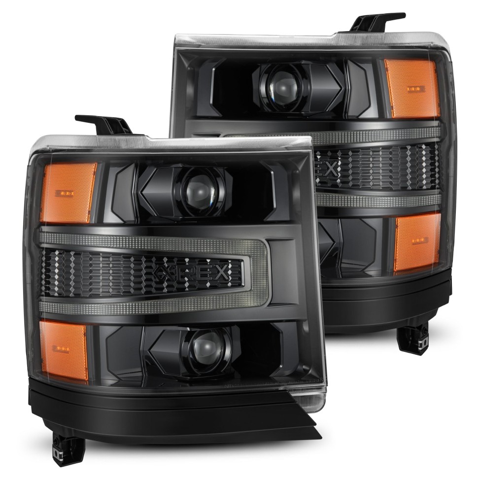 Комплект передних Led фар Chevrolet Silverado 1500 16-18 LUXX-Series AlphaRex 880233