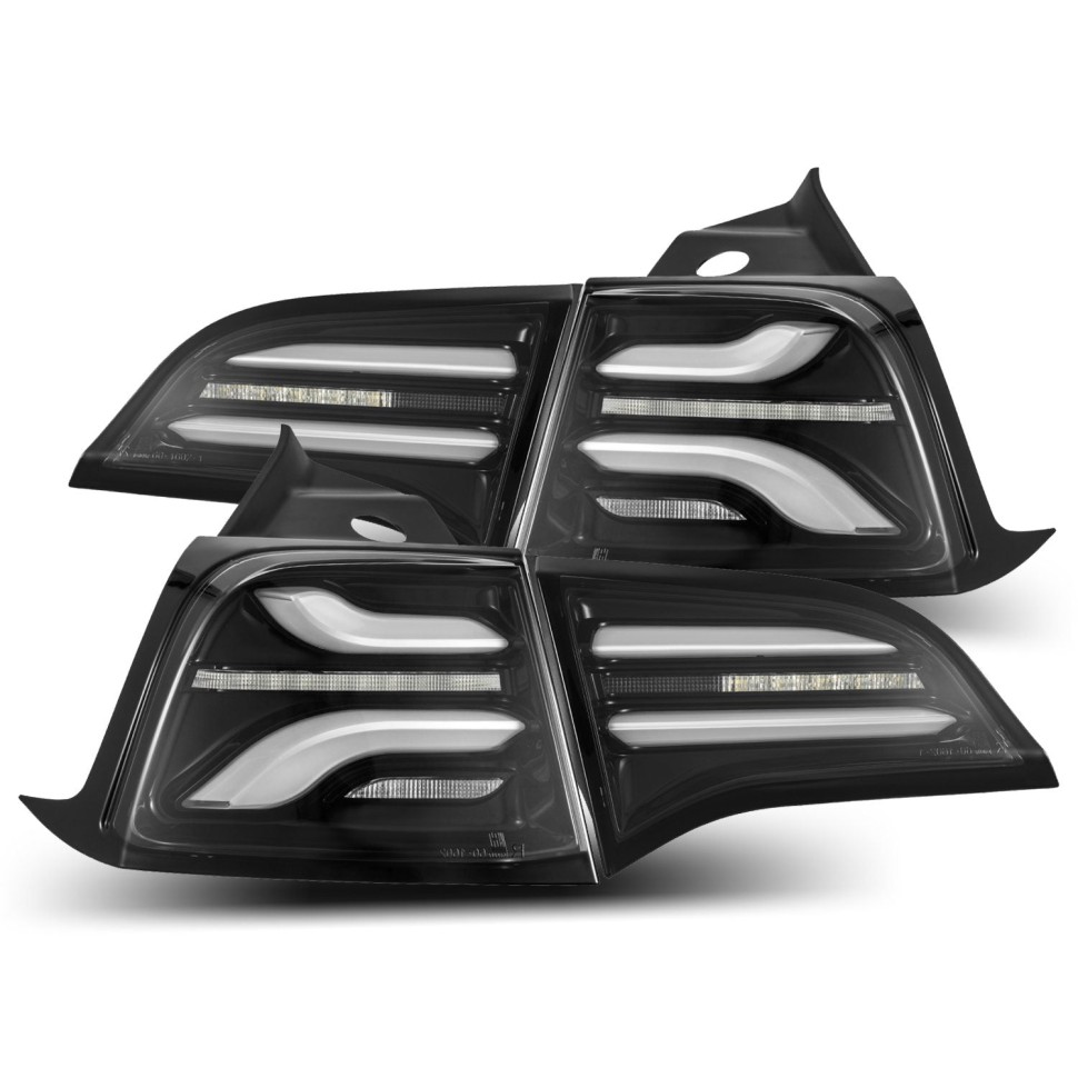 AlphaRex 601030 PRO-Series Led Tail Lights Tesla Model Y/Model 3 20-24