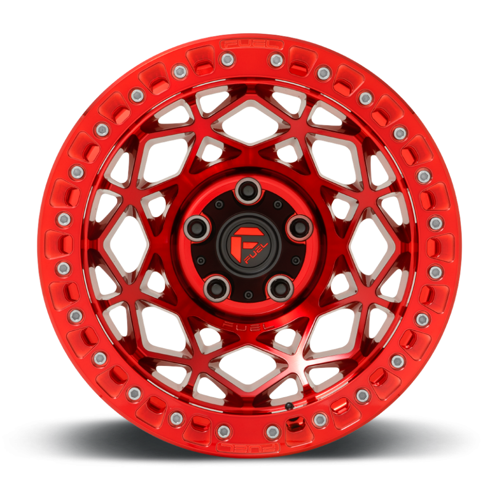 Fuel Off Road D12117908445 Unit Beadlock Wheel Candy Red 17x9 -15