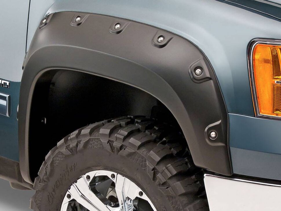 Bushwacker 40109-02 Pocket Style Boss Fender Flares Set 2PC Front GMC Sierra 2500/3500 11-14