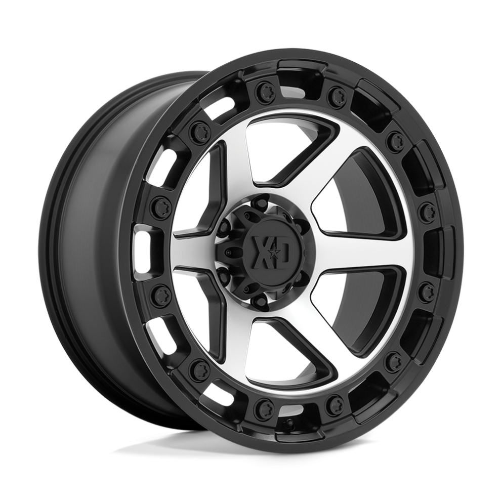 XD Wheels XD86221068518N Raid Wheel Satin Black Machined 20x10 -18