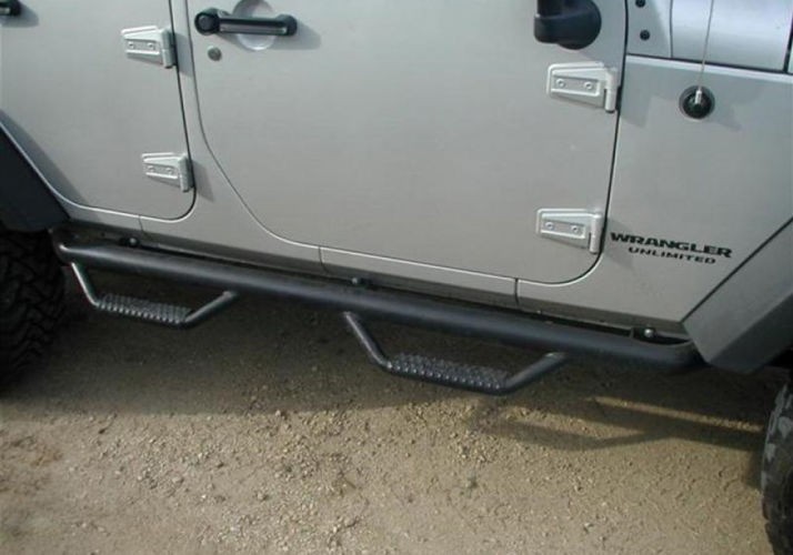 Защитные боковые пороги Jeep Wrangler JK 07-18 4-Door Nerf N-FAB 3" J0764