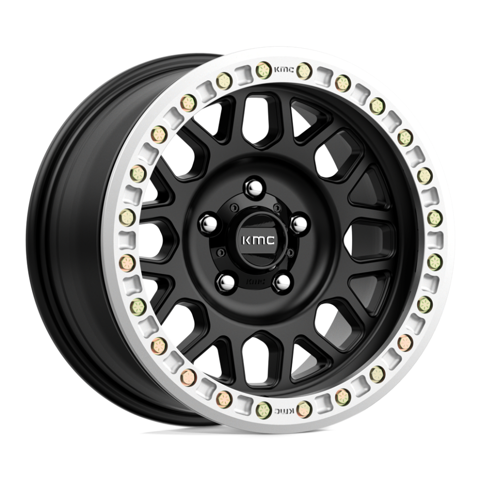Колесный диск KMC Wheels Grenade Desert Beadlock Satin Black 17x8.5 ET KM23478580700