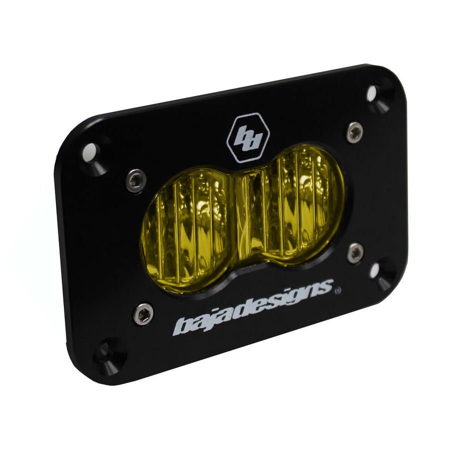 Baja Designs 541015 S2 Sport 2.93"x1.68" Wide Led Off-Road Light Flush Mount
