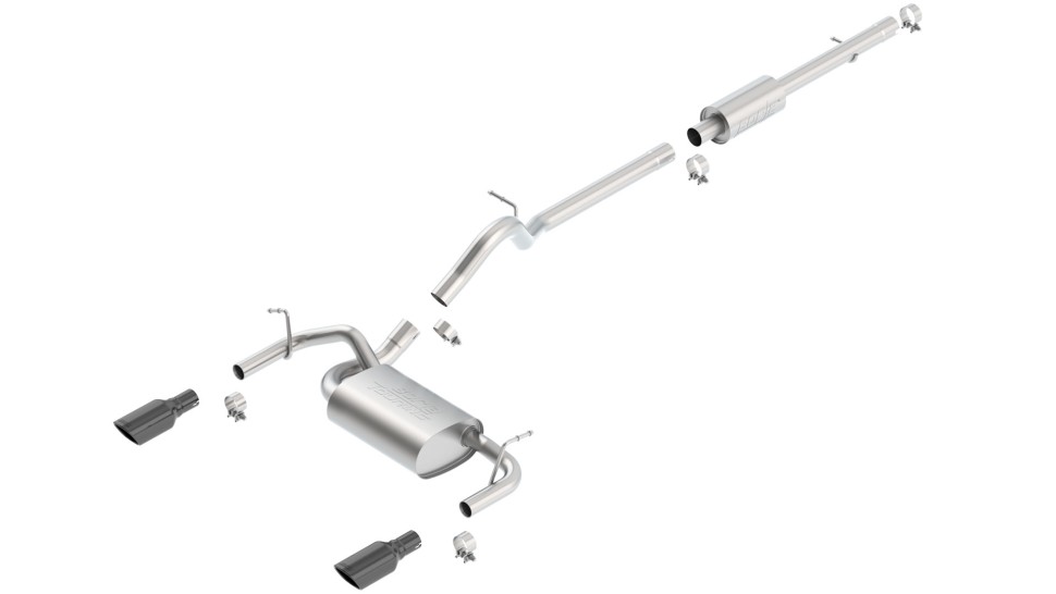 Вихлопна система Cat-Back Jeep Wrangler JK 12-18 Touring Borla 140459BC