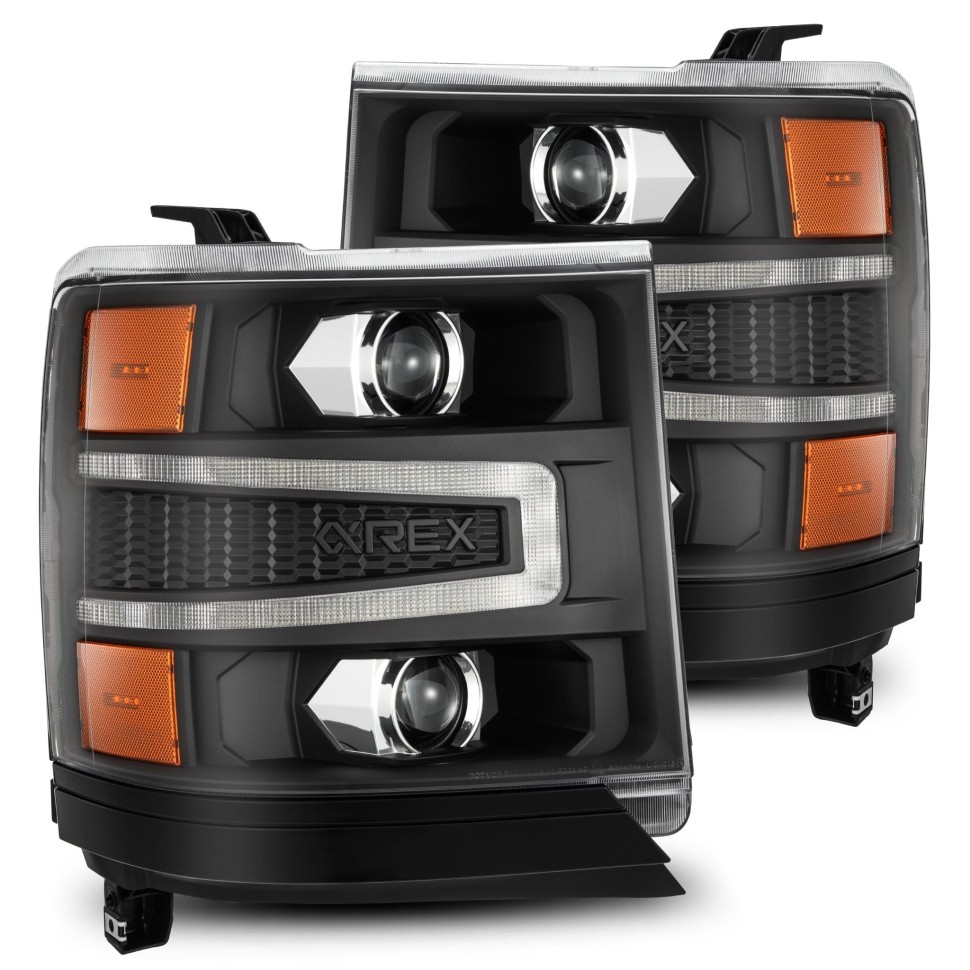 Комплект передних Led фар Chevrolet Silverado 1500 16-18 LUXX-Series AlphaRex 880234