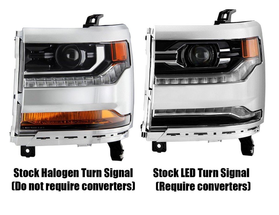 Комплект передних Led фар Chevrolet Silverado 1500 16-18 LUXX-Series AlphaRex 880234