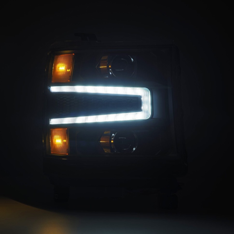 Комплект передних Led фар Chevrolet Silverado 1500 16-18 LUXX-Series AlphaRex 880234