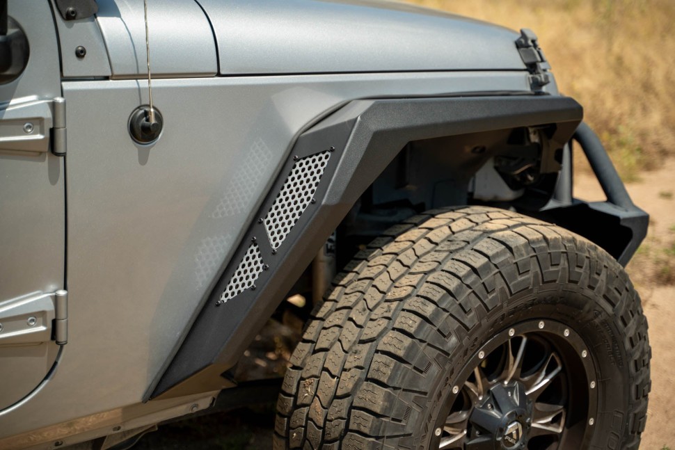 DV8 Offroad FDJK-09 Armor Fender Flares Set 4 PC Jeep Wrangler JK 07-18