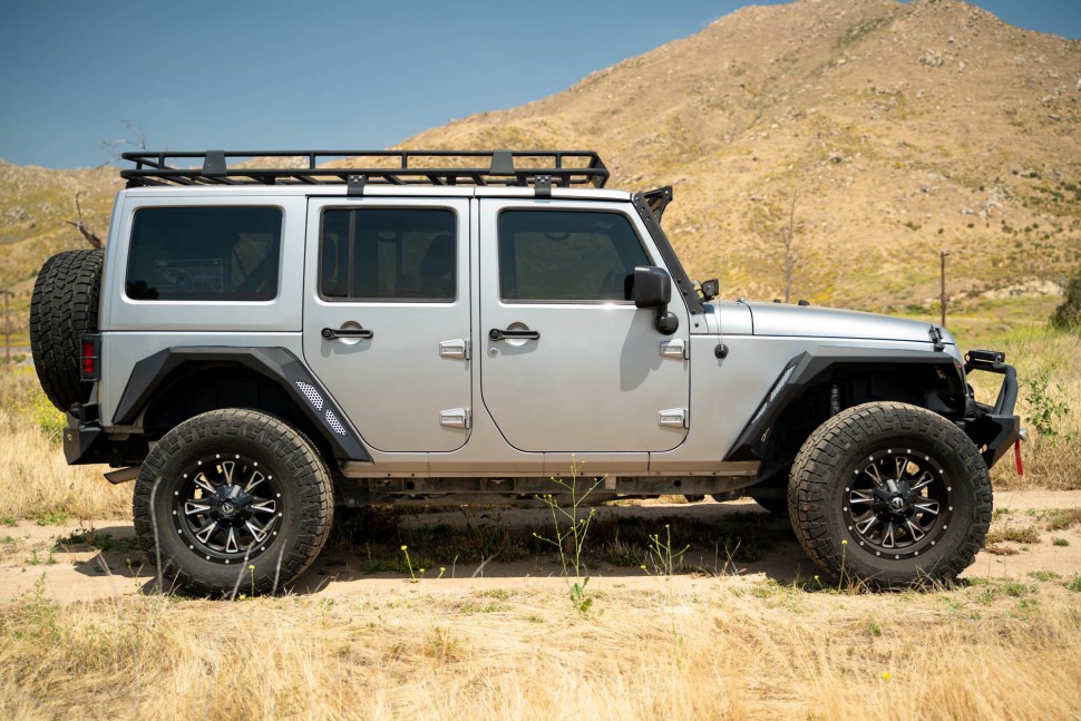 DV8 Offroad FDJK-09 Armor Fender Flares Set 4 PC Jeep Wrangler JK 07-18