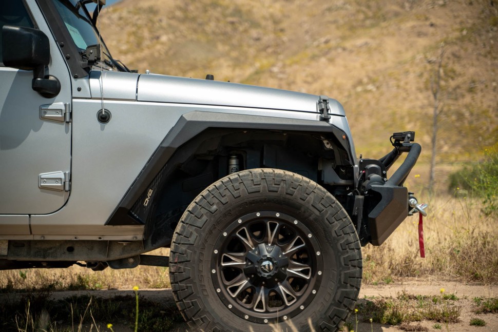 DV8 Offroad FDJK-09 Armor Fender Flares Set 4 PC Jeep Wrangler JK 07-18