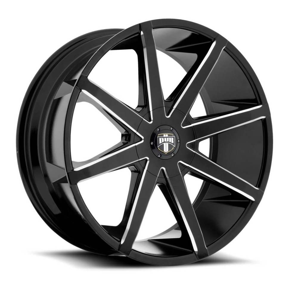 DUB Wheels S109249597+25 Push S109 Wheel Gloss Black Milled 24x9.5 +25