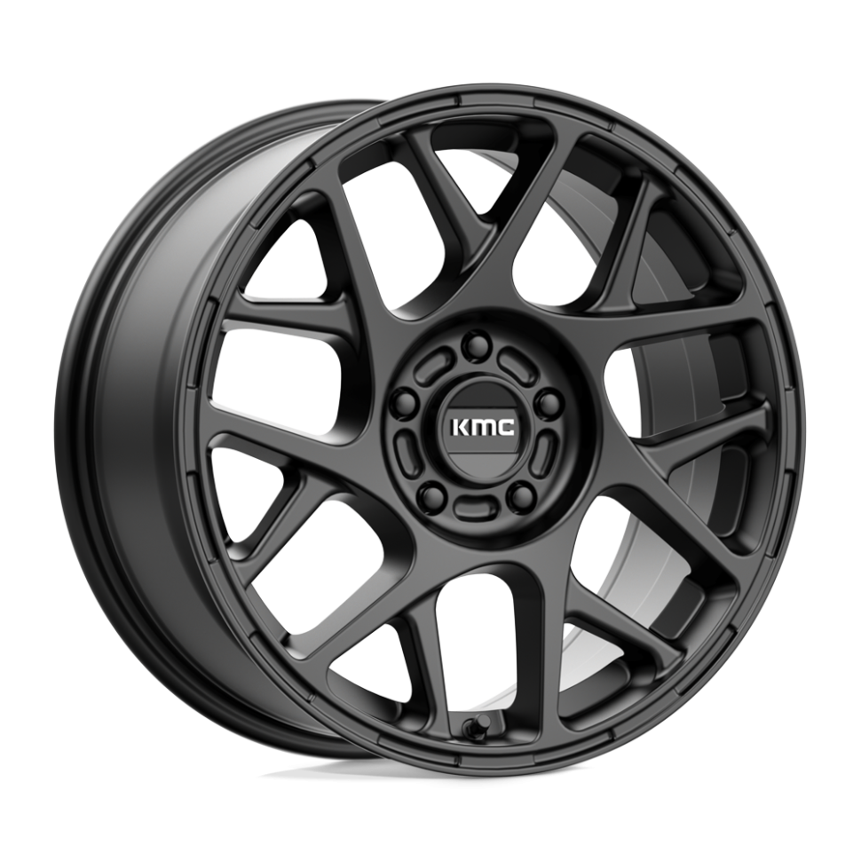 KMC Wheels KM70878057738 Bully Wheel Satin Black 17x8 +38