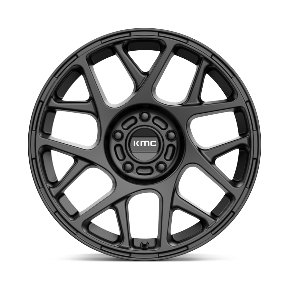 KMC Wheels KM70878057738 Bully Wheel Satin Black 17x8 +38