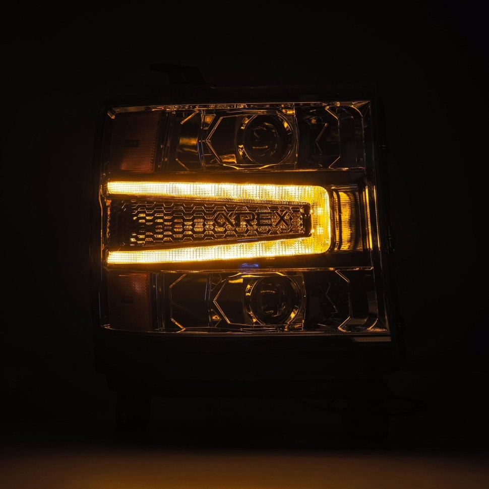Комплект передних Led фар Chevrolet Silverado 1500 16-18 LUXX-Series AlphaRex 880235
