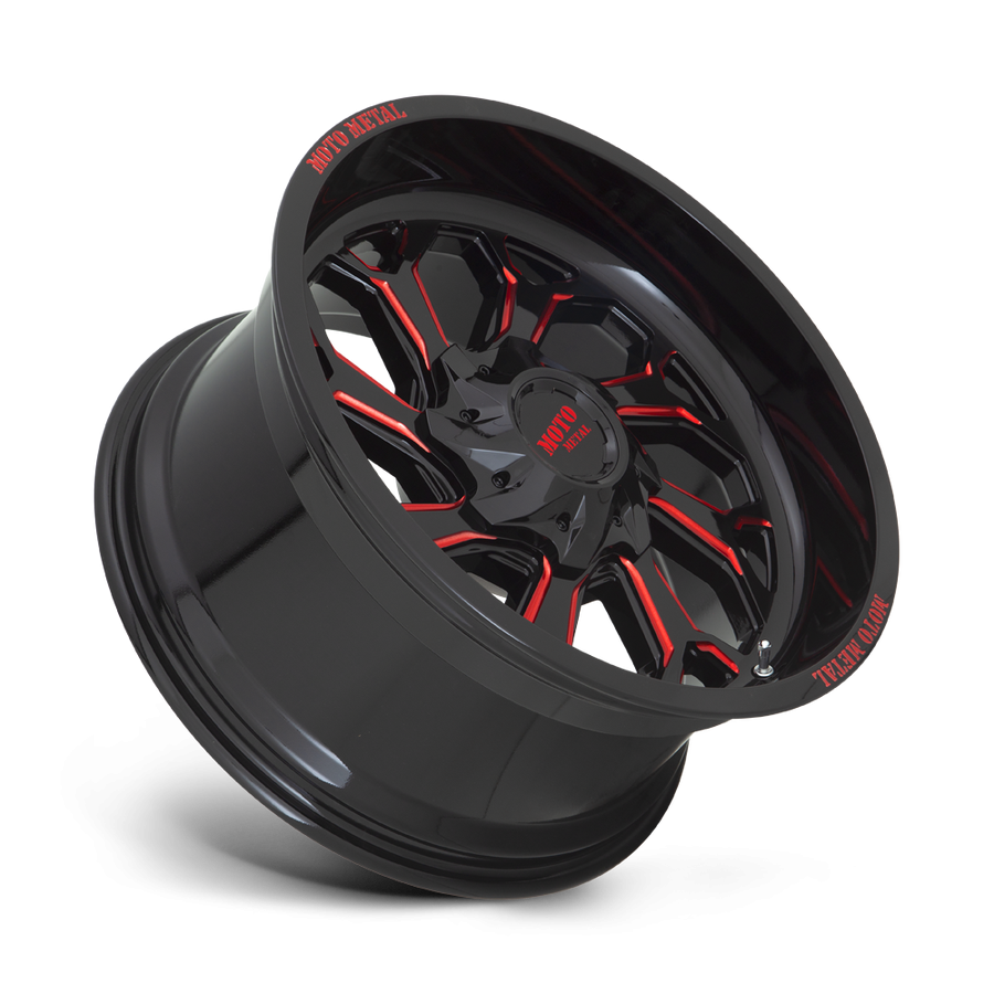 Колесный диск Moto Metal MO999 Gloss Black Milled W/Red Tint 20x10 ET-18 MO99921035918N