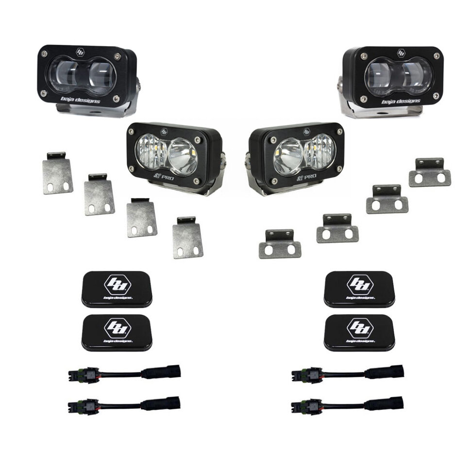 Baja Designs 448182 S2 SAE/S2 Pro SAE Fog Pocket Light Kit Ford F-150/Bronco Raptor/Raptor R 21-25