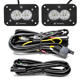Baja Designs 547807 S2 Sport 2.93"x1.68" Wide Led Off-Road Light Pair Flush Mount
