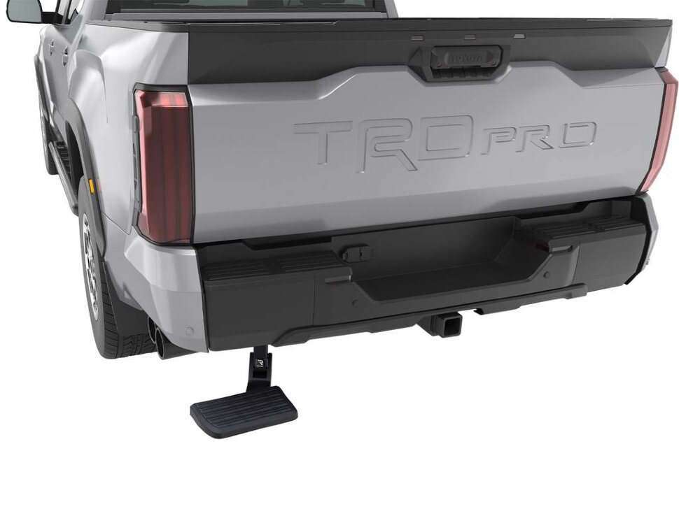AMP Research 75329-01A BedStep Retractable Flip Down Bumper Step Toyota Tundra 22-25