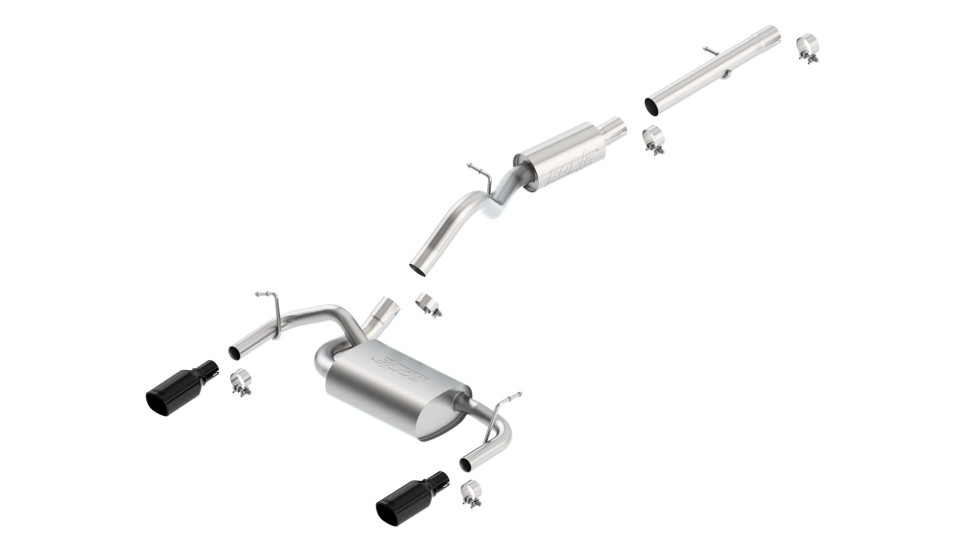 Вихлопна система Cat-Back Jeep Wrangler JK 12-18 Touring Borla 140460BC