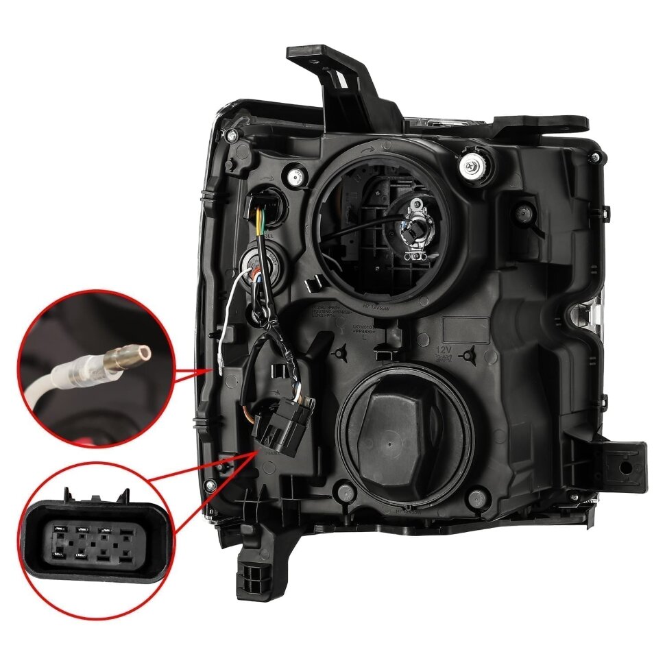 Комплект передних Led фар Chevrolet Silverado 2500/3500 15-19 LUXX-Series AlphaRex 880098