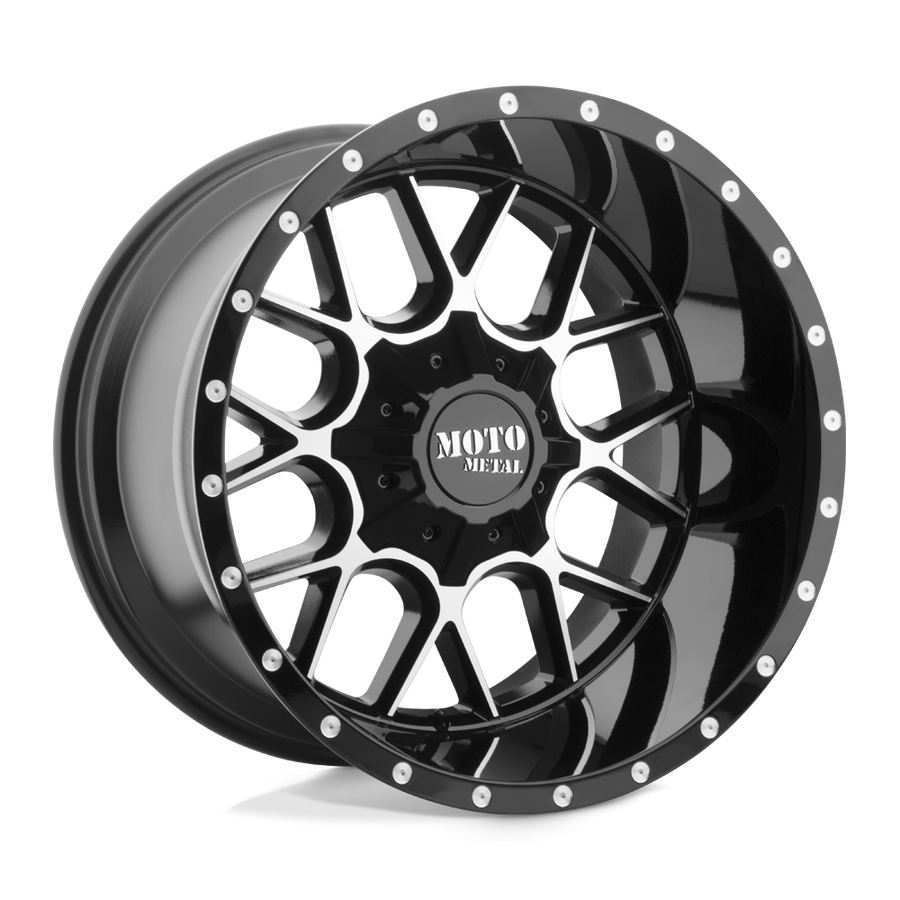 Колісний диск Moto Metal Siege Gloss Black Machined 20x10 ET-18 MO98621035318N