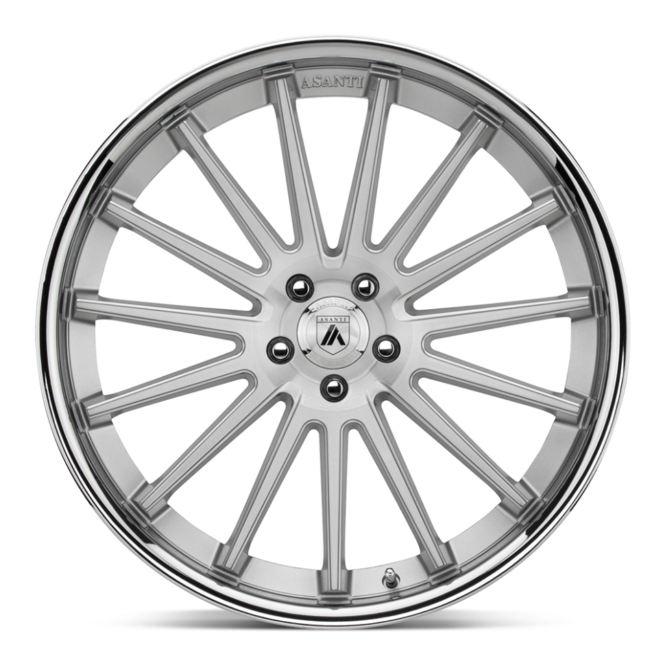 Колесный диск Asanti Wheels Beta Brushed Silver W/Chrome Lip 20x10.5 ET+38 ABL24-20055238SL