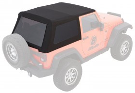 М`який дах софт Топ Jeep Wrangler JK 07-18 2 Door (Black Diamond) Trektop Glide Bestop 5492235